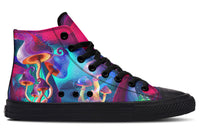 Printed Couple High-top Canvas Shoes