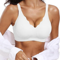 Plus-size Anti-sag Seamless Wavy-edge Lingerie