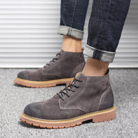 Breathable British Style Low Mid-cut Tooling Shoes