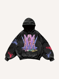 Fashion Casual Printed Polyester Sweater