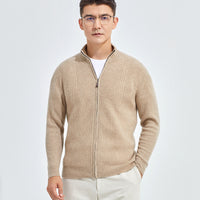 Pure Cashmere Sweater Thickened Zipper Cardigan Casual Top
