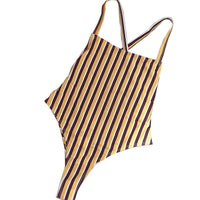 Swimsuit with suspenders