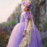 New Christmas Rapunzel Sophia Girls Dress Costume