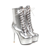 European And American Fashion Cross Strapped Fashion Boots