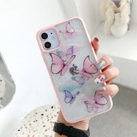 Mobile phone case for candy acrylic glitter butterfly soft shell