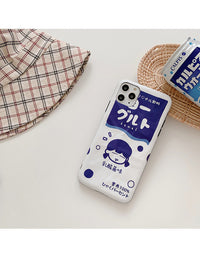Japanese cartoon drink couple mobile phone case