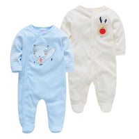 Q2-Piece Baby One-Piece Cotton Romper For Infants