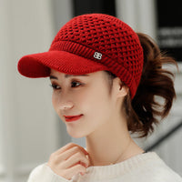 Thickened Warm Knitted Wool Hat In Autumn And Winter