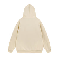 Inkjet Letters Embroidered Brushed Sweatshirt Heavy