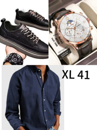 Men's Shoes Spring New Versatile Black Casual Leather
