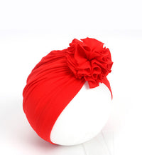 Pleated flower hat