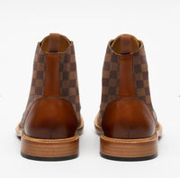 Spring New Low Heel Front Lace Up Low Tube Martin Boots For Men