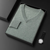 Cashmere Sweater Men's V-neck Loose