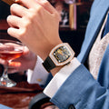 Hollow Automatic Mechanical Watch Men's Silicone Band Waterproof