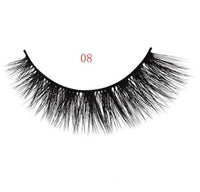 3D mink eyelashes 3 pairs of natural fiber long false eyelashes