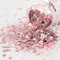 Pentagram colorful sequins glitter colorful shell paper