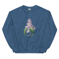 European And American Printed Lilac Sweatshirt