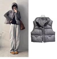 Women's Loose High-end Padded Vest-style Jacket