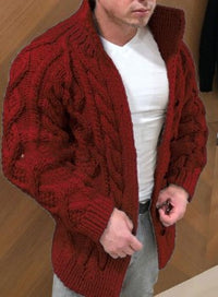 Button rope cardigan