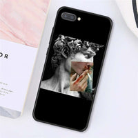 Retro oil painting virgin mobile phone case