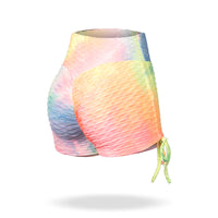High Waist Hip Lift Yoga Sports Polyester Shorts