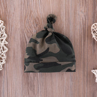 Army Green Letter Arrow Baby Hooded Set