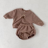 Long sleeve shorts children's suit