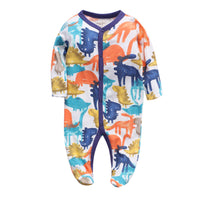 Baby cotton print jumpsuit