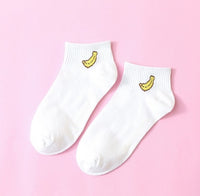 Cartoon Cute Women Short Socks Spring Summer Cotton Fruit Comfortable Socks 1 PairChina