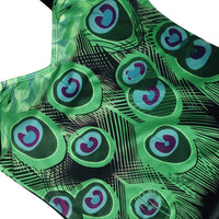 Feather positioning print bikini