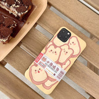 Bear Toast Cartoon Phone Case