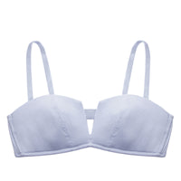 No steel ring thin section gathered bra female