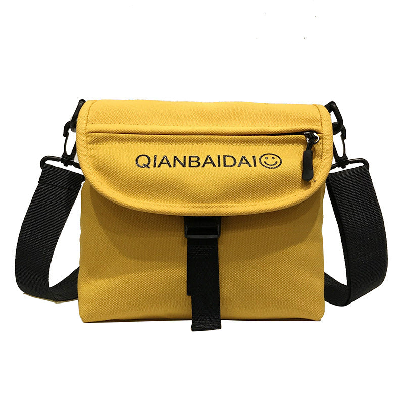 One-shoulder messenger bag casual lazy canvas pouch