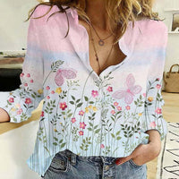 Love Sweet Fresh Casual And Comfortable 3D Digital Printing Loose Oversized Shirt Female