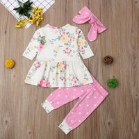 Three-piece set of polka dots