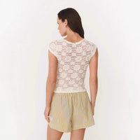 Fashionable Sexy Slim-fit Hollow-out Lace Top For Women