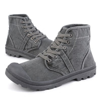 Patinated martin boots