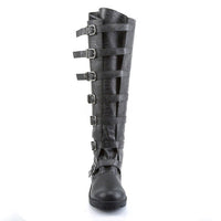 Low Heel Multiple Buckles High Leg Retro Boots