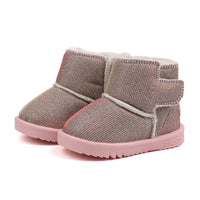 Autumn and winter baby plus velvet short boots