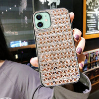 Compatible with Apple , Luxury 3D Diamond Protective Shell Flash Soft Cover