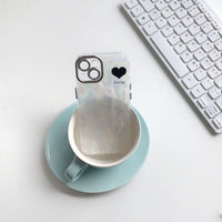 Simple Shell Grain Heart Mobile Phone Shell