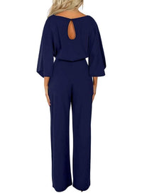 Slim-fit lace-up jumpsuit