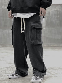 Men's Loose Large Pocket Knitted Sweatpants