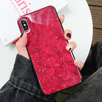 Marble burst mobile phone case