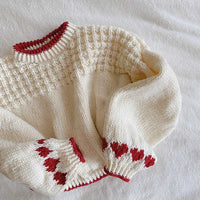 Loose And Lazy Style Knitted Wool Top For Women