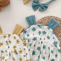 Baby Flower Bag Fart Clothes Breathable Sling Romper