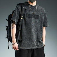 Trendy Loose-fitting Versatile Heavyweight Short-sleeve T-shirt For Men