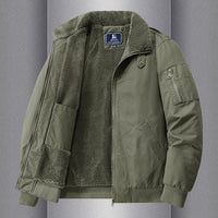 Warm And Loose Polo Collar Pure Cotton Workwear Jacket Casual Lambswool