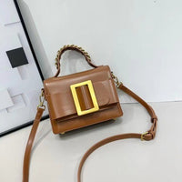Womens Sleek High-end Patent Leather Crossbody Bag