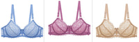Ultra-thin Hollow Women's Large Chest And Small Lace Bra